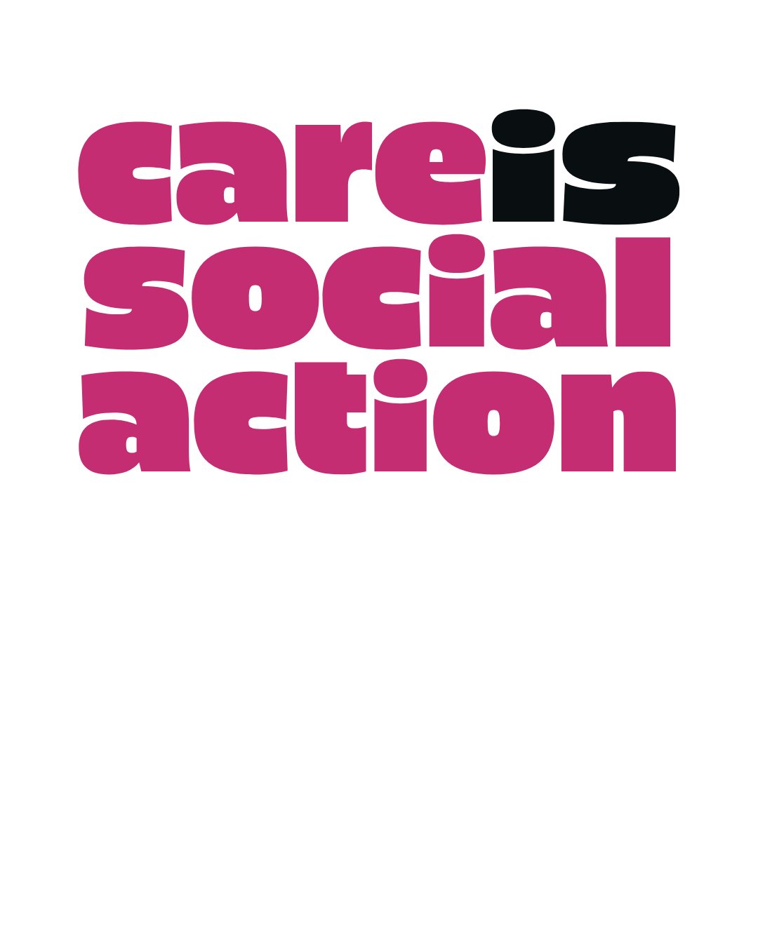 CARE IS SOCIAL ACTION – Oversize T-Shirt